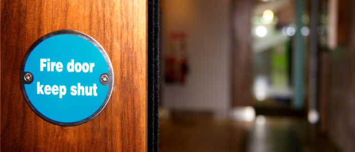 Fire Door With Fire Door Sign
